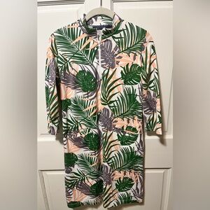 Katherine Way Palm shift zip dress golf performance resort womens size s small